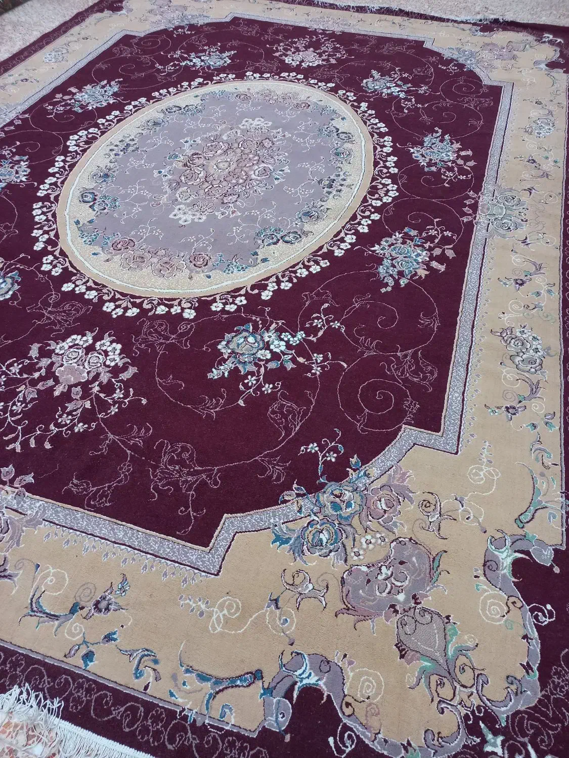 جفت ۱۲متری قهوی رنگ کاملن سالم|فرش|اهواز, کوی علوی|دیوار