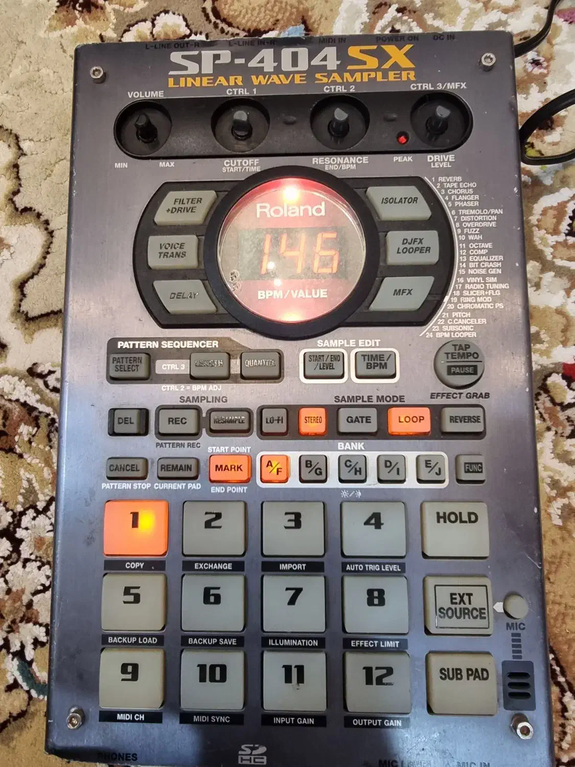 سمپلر دی جی رولند 404|آلات موسیقی|شهریار, شهریار|دیوار