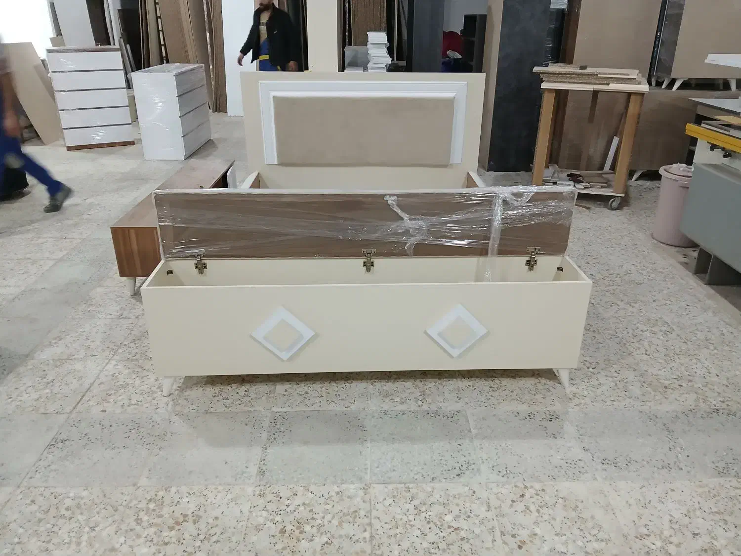 تخت دونفره طرح صدف دیاموند/(ارسال‌رایگان)|تخت و سرویس خواب|اسلام‌شهر, چیچکلو|دیوار