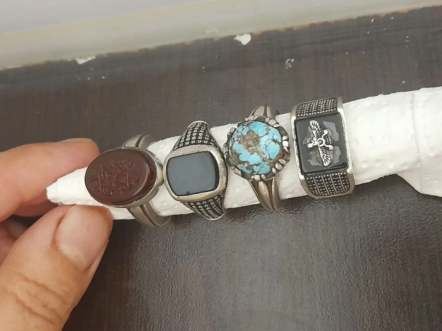 چهار عدد انگشتر دست ساز. حراج حراج|جواهرات|خرمآباد, |دیوار