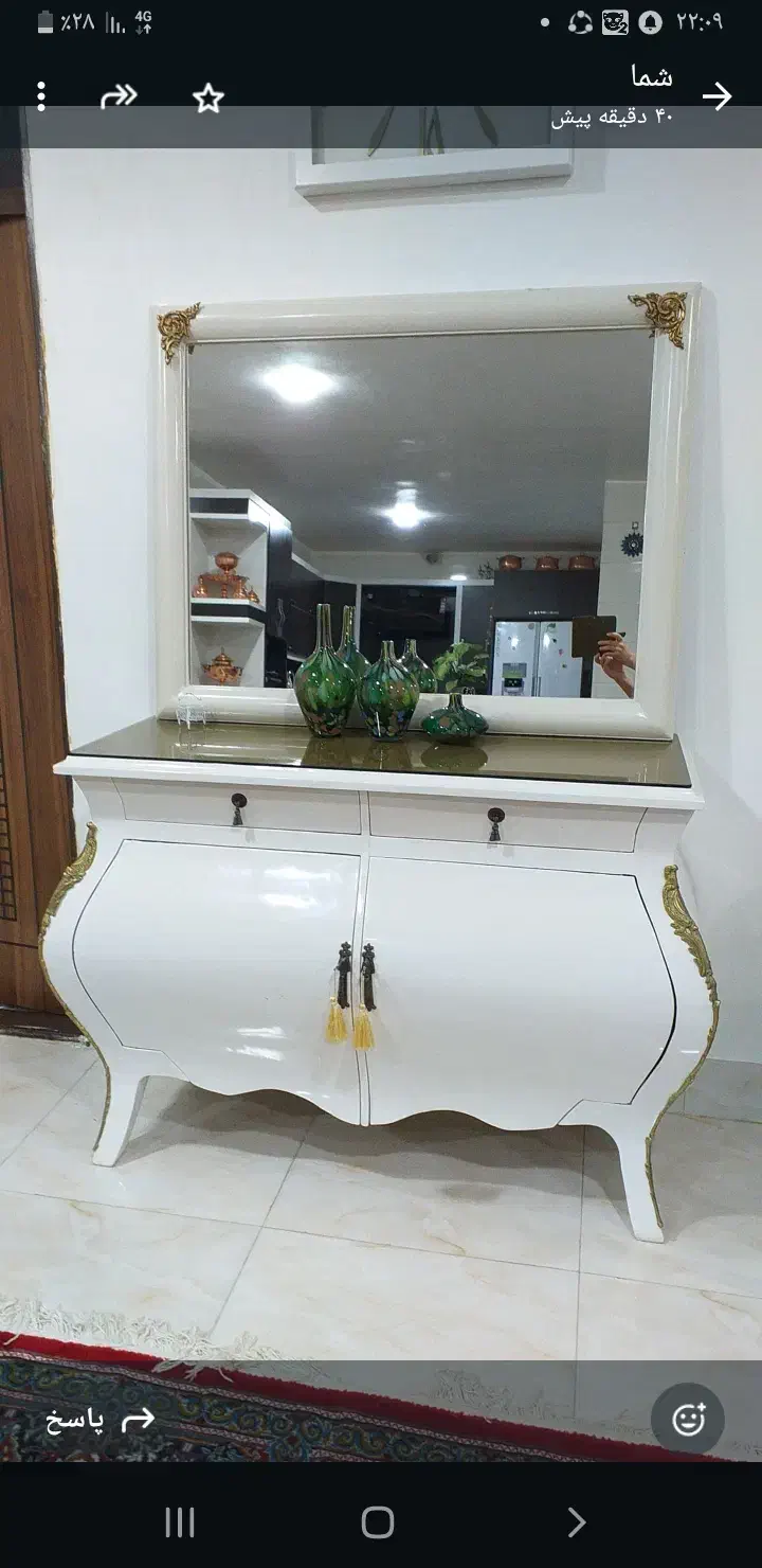 اینه کنسول ومیز تلوزیون|میز تلویزیون|دورود, |دیوار