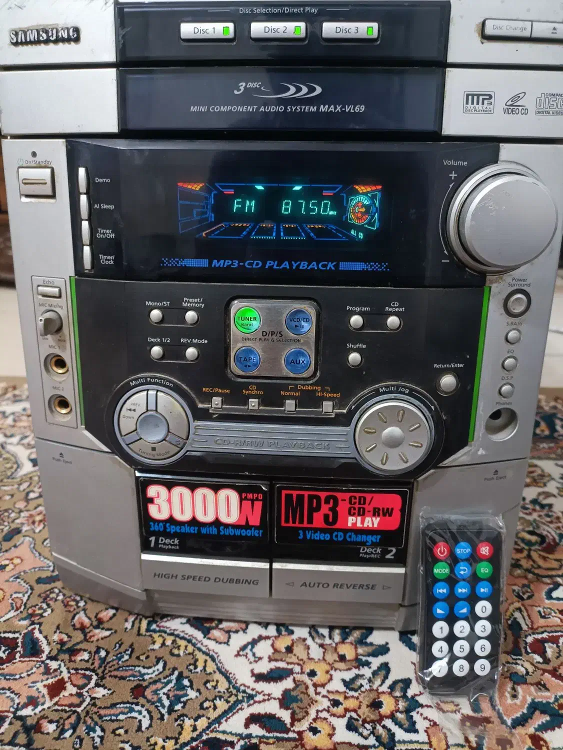 ضبط سامسونگ اصل ،بلوتوث و فلش|سیستم صوتی خانگی|سیرجان, |دیوار