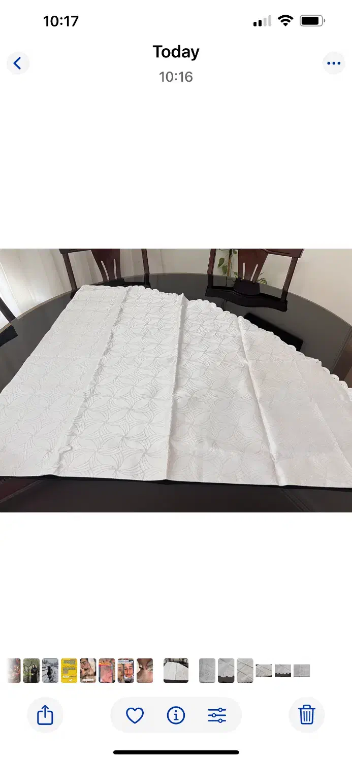 رومیزی گرد 200 پارچه ای ضد لک|پرده، رانر، رومیزی|تهران, شهرک نفت|دیوار