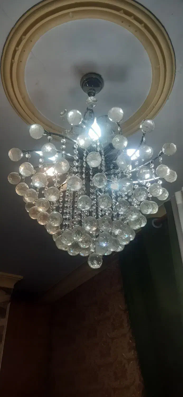 لوستر کریستال|لوستر و چراغ آویز|کرج, برغان|دیوار