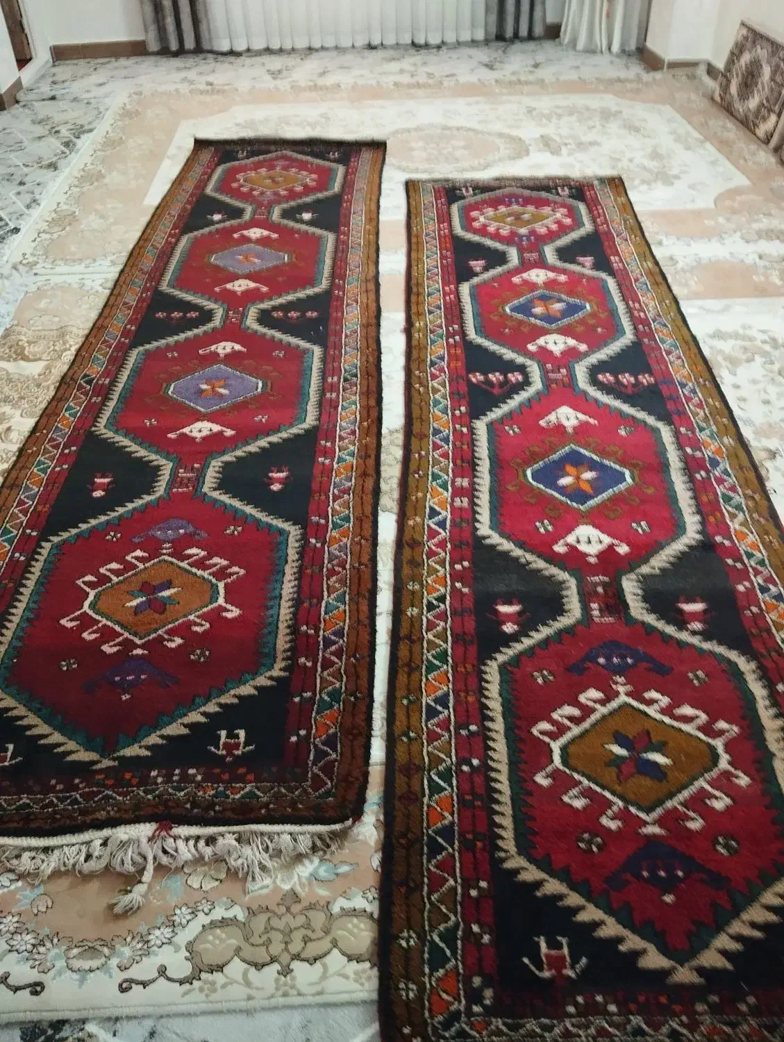 قالیچه پشمی|فرش|قرچک, باقرآباد|دیوار