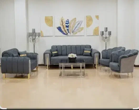 مبل صدفی ۸ نفره عکس ژورنال خود کار در چت|مبلمان خانگی و میز عسلی|همدان, |دیوار