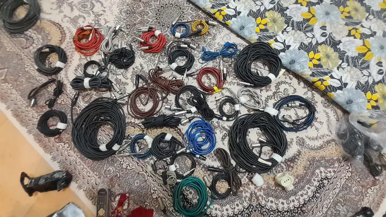 کابل صدا .پاور .میکروفون و فیش صدا|صوتی و تصویری|ورامین, خیر آباد|دیوار