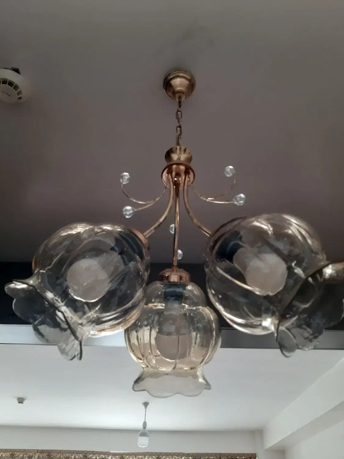 لوستر ۳ جباب آشپزخانه و اتاق|لوستر و چراغ آویز|سهند, |دیوار