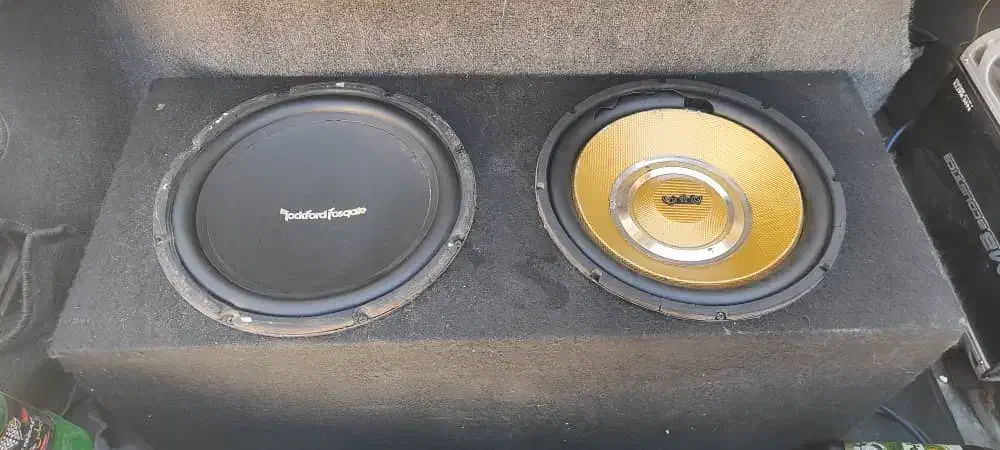 یک عدد آمپلی ام بی با دو عدد ساب فروشی|صوتی و تصویری|ایرانشهر, |دیوار