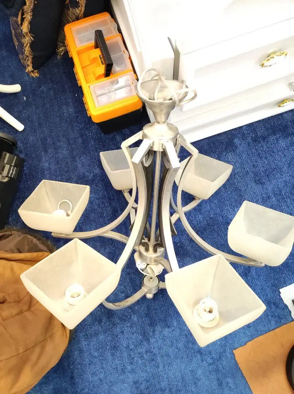 لوستر ۶ شعله|لوستر و چراغ آویز|شهرکرد, |دیوار