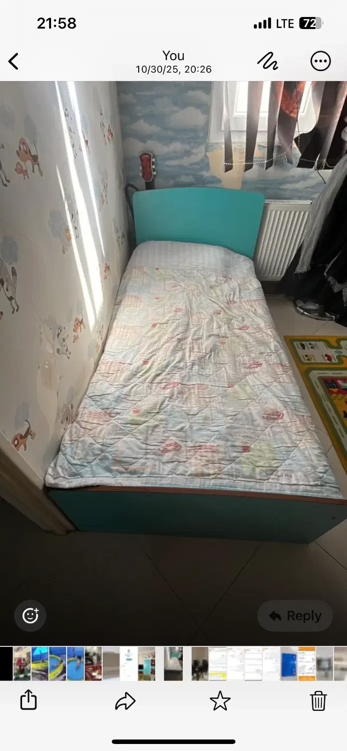 سرویس خواب کودک و نوجوان|تخت و سرویس خواب|ری, اقدسیه|دیوار