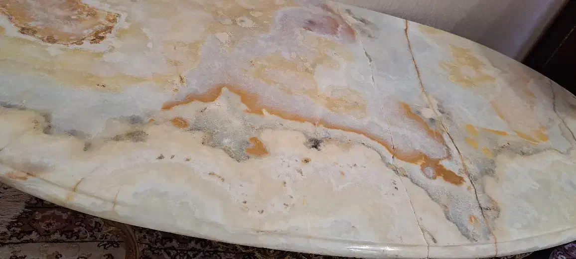 میز برنز با رویه سنگی|مبلمان خانگی و میز عسلی|تبریز, |دیوار