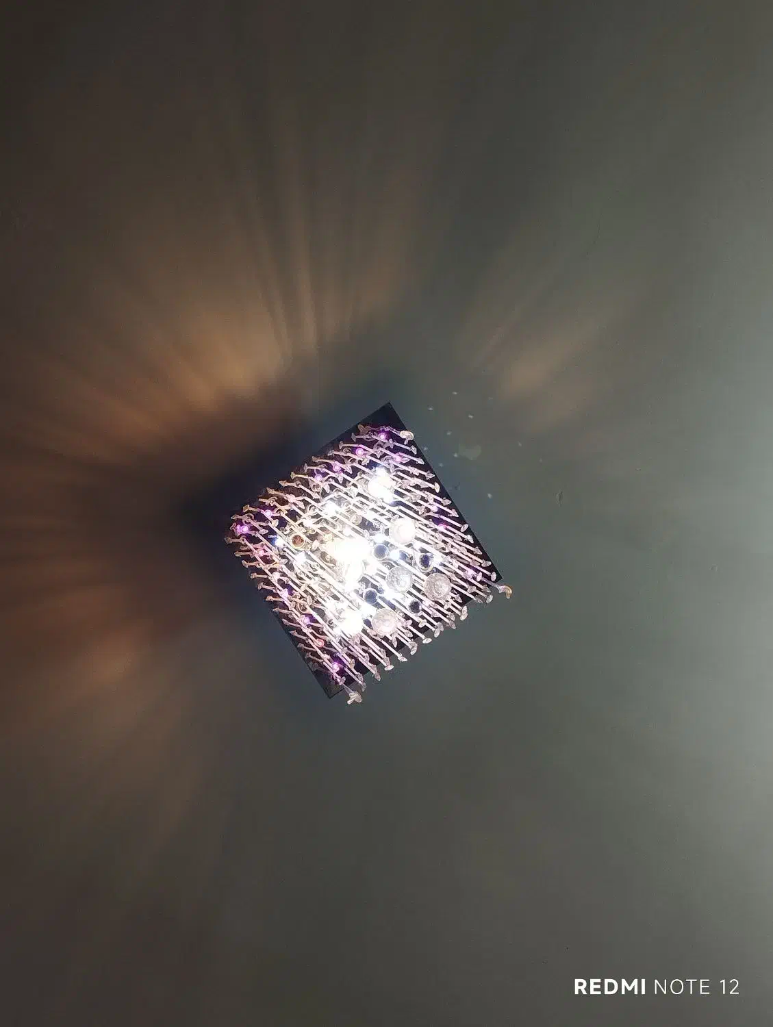 لوستر کریستالی سقفی|لوستر و چراغ آویز|کاشان, ولیعصر|دیوار