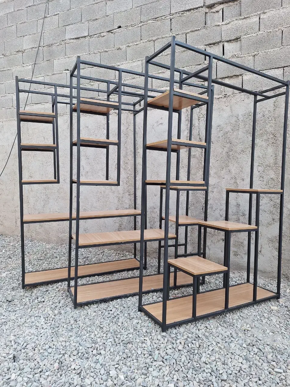 رگال ویترین استند شلف فلزی|کتابخانه، شلف، قفسه‌های دیواری|رباط‌کریم, رباط‌کریم|دیوار