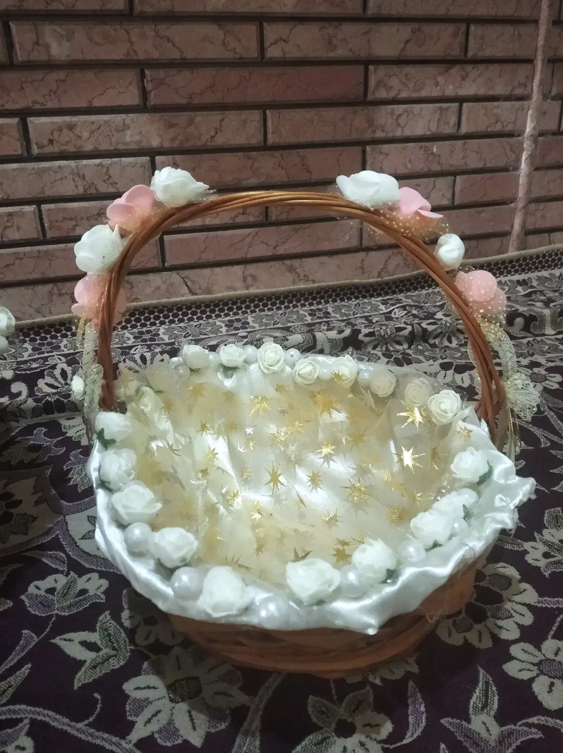 سبد حصیری تزیین شده|صنایع دستی و سایر لوازم تزئینی|اهواز, کوی ایثار|دیوار