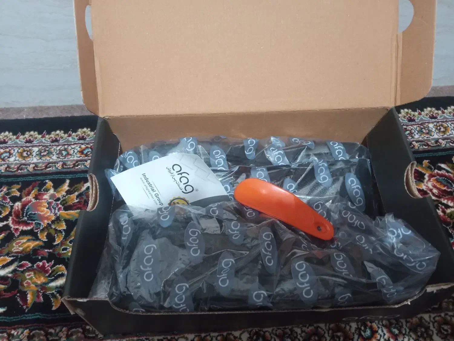 کفش مردانه مشکی چرم.مارک آفاق سایز 42|کیف، کفش، کمربند|مرودشت, ژیان|دیوار