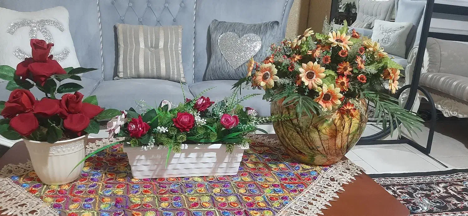 گل باگلدان|گل مصنوعی|پیشوا, |دیوار