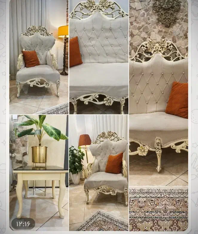 مبل کلاسیک|مبلمان خانگی و میز عسلی|آمل, |دیوار