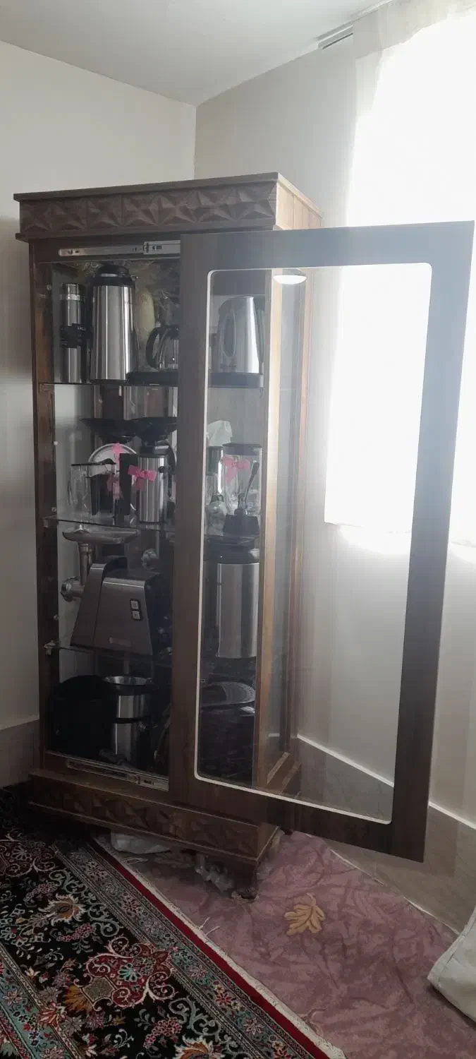 کمد ویترین|بوفه، ویترین، کنسول|قم, نیروگاه|دیوار