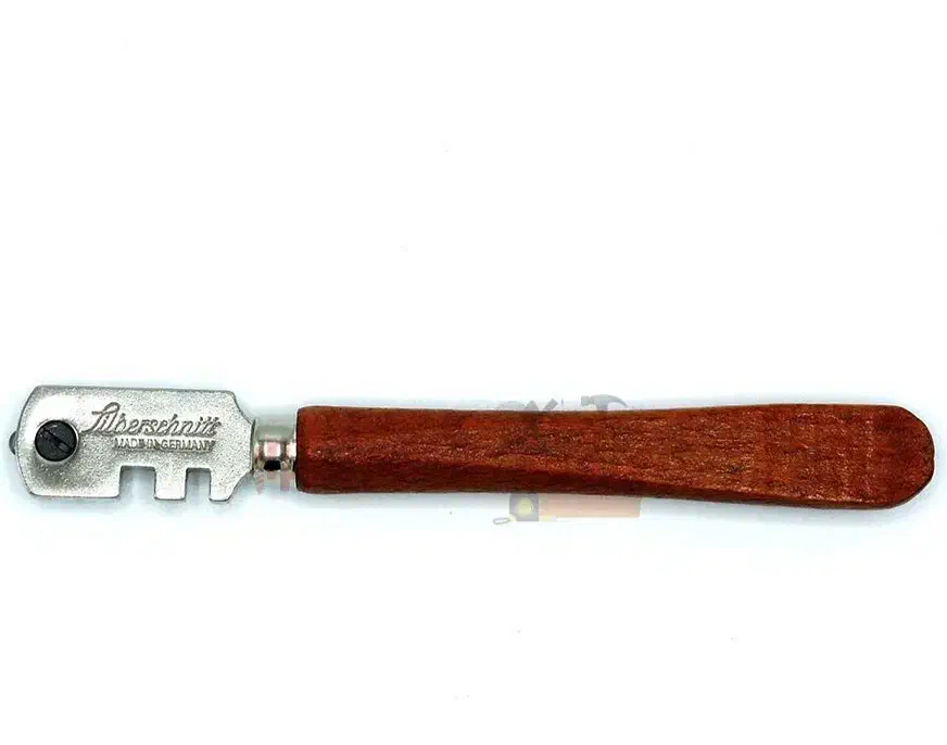 الماس شیشه بری آلمانی زیرخاکی دسته چوبی قدیمی|ابزارآلات|خمینیشهر, |دیوار