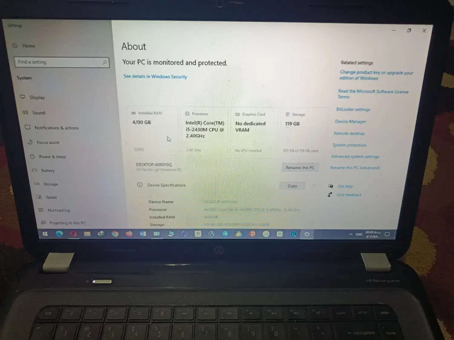 لپ‌تاپ HP Pavilion g6|رایانه همراه|کرج, ساماندهی|دیوار