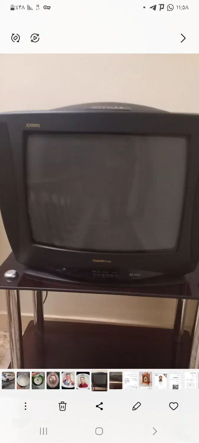 یک عدد تلویزوین اصل کره|تلویزیون و پروژکتور|اراک, |دیوار