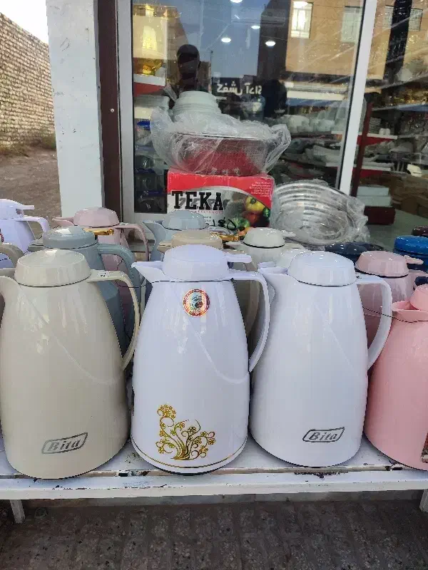 فلاکس شیشه صورتی ضمانتی|قوری، کتری، قهوهساز دستی|زابل, |دیوار