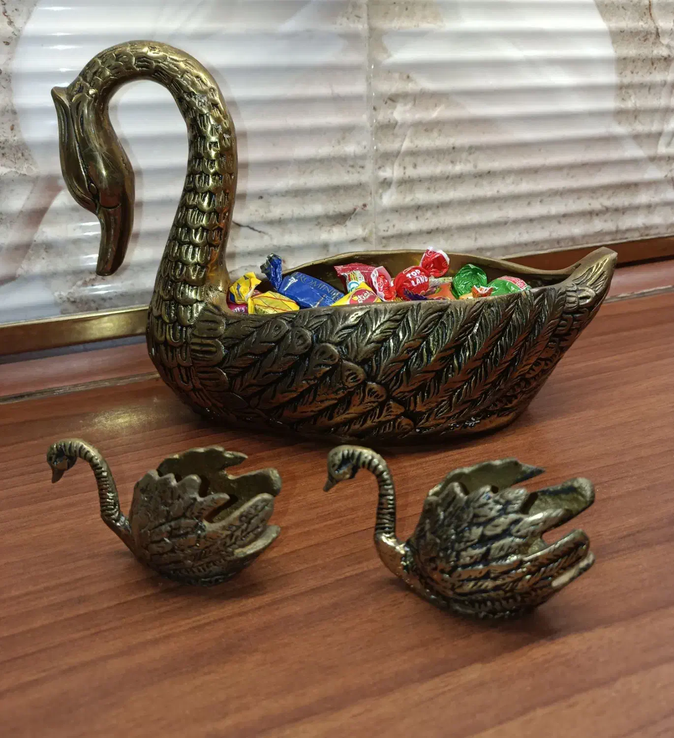 شکلات خوری برنجی|مجسمه، تندیس، ماکت|تهران, شهرک فردوس (حسینی)|دیوار