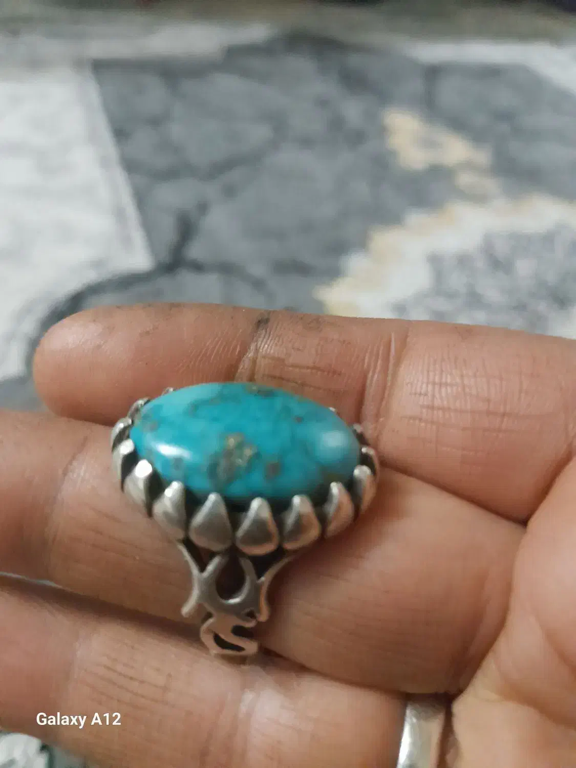 انگشترفاخرودرشت ودست سازفیروزه اصل|جواهرات|یزد, |دیوار