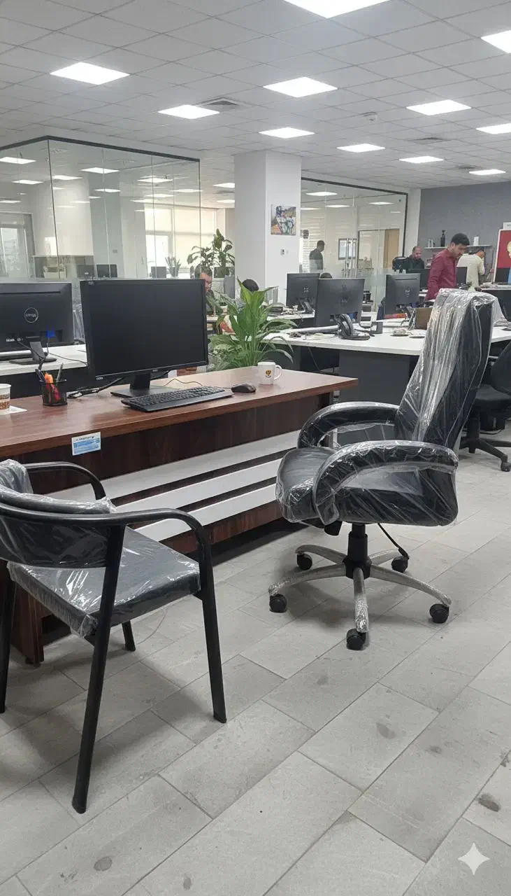 مبل اداری چرم اوات|دفتر کار|حمیدیا, |دیوار