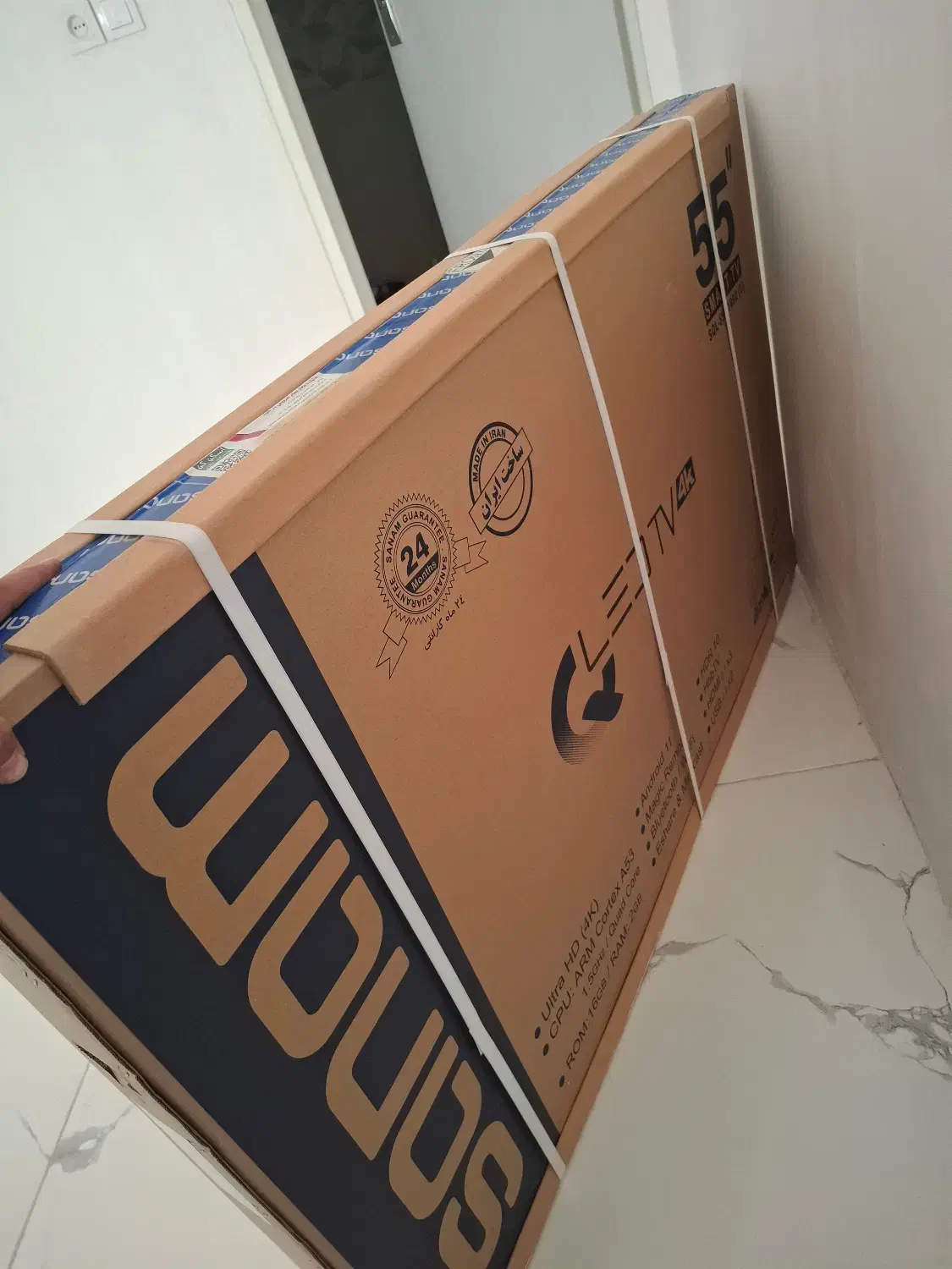 تلوزیون صنام 55 اینچ|تلویزیون و پروژکتور|قرچک, میرزائی جنوبی|دیوار