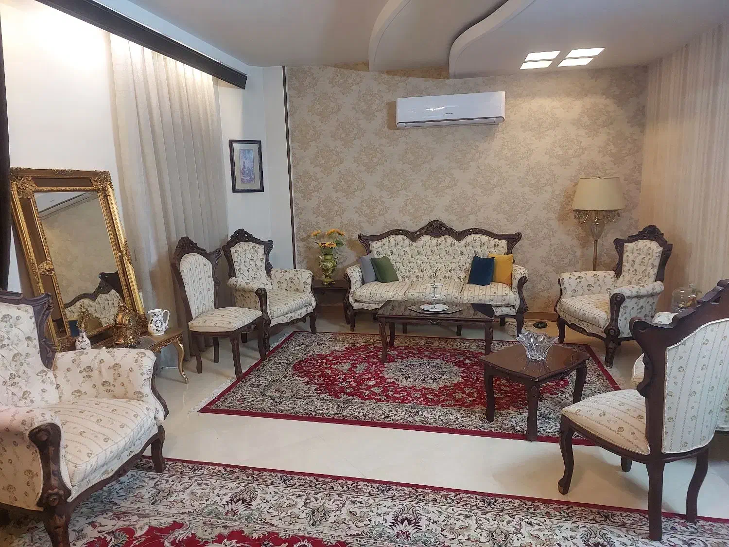 مبل استیل ۹ نفره در حد نو|مبلمان خانگی و میز عسلی|مشهد, تربیت (صدف)|دیوار
