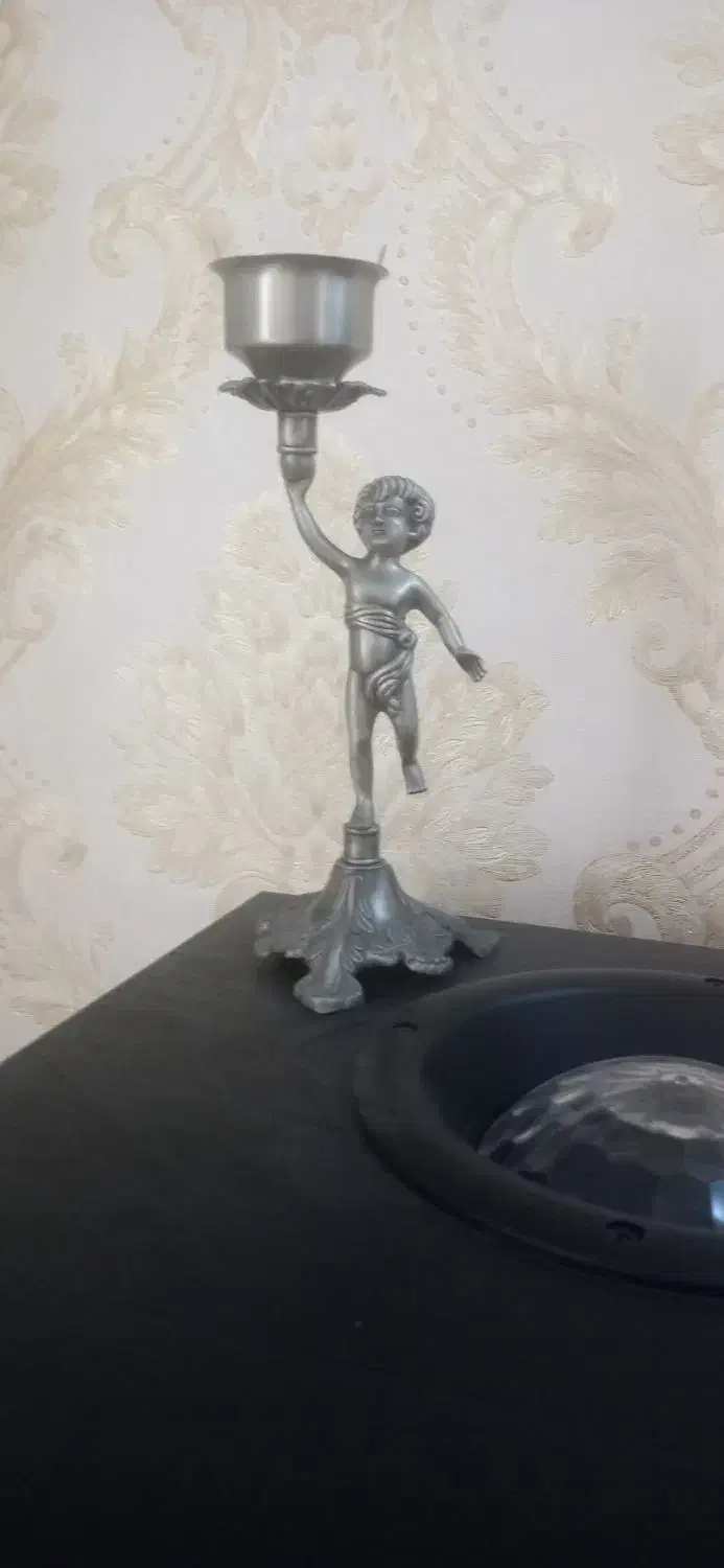 دکوری شمعدان پیوتر|مجسمه، تندیس، ماکت|پرند, فاز ۴|دیوار