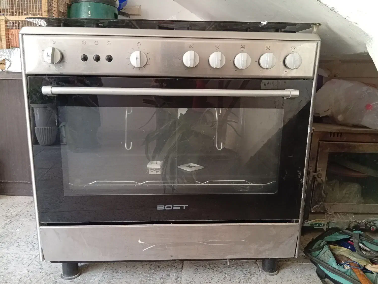 فر گاز تمام استیل پنج شعله|اجاق گاز و لوازم برقی پختوپز|بوشهر, |دیوار