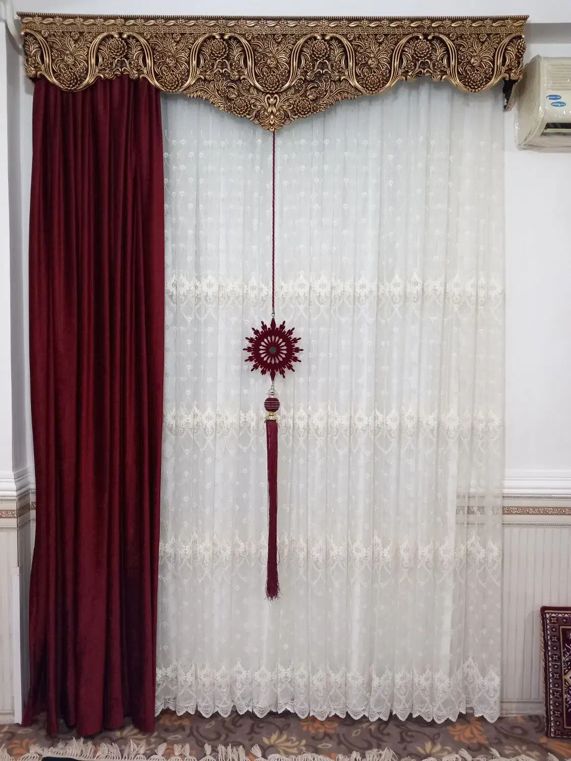 پرده حریر نو|پرده، رانر، رومیزی|نگین شهر, |دیوار