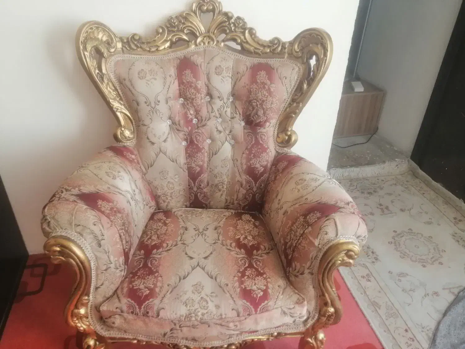مبل سلطنتی 9نفره باجلو مبلی کامل|مبلمان خانگی و میز عسلی|نهاوند, |دیوار