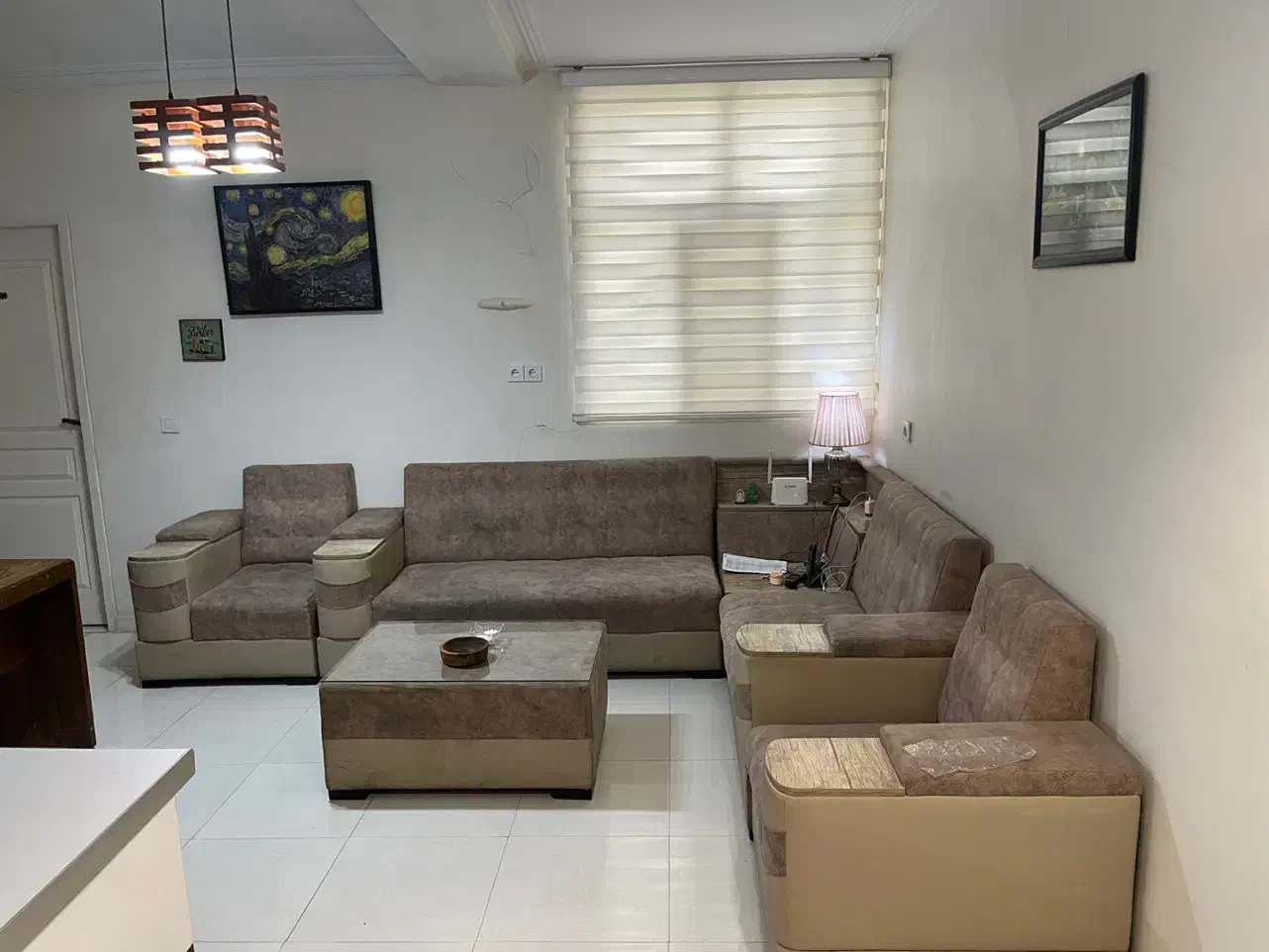 مبل ال راحتی به همراه جلو مبلی|مبلمان خانگی و میز عسلی|تهران, سلسبیل جنوبی|دیوار