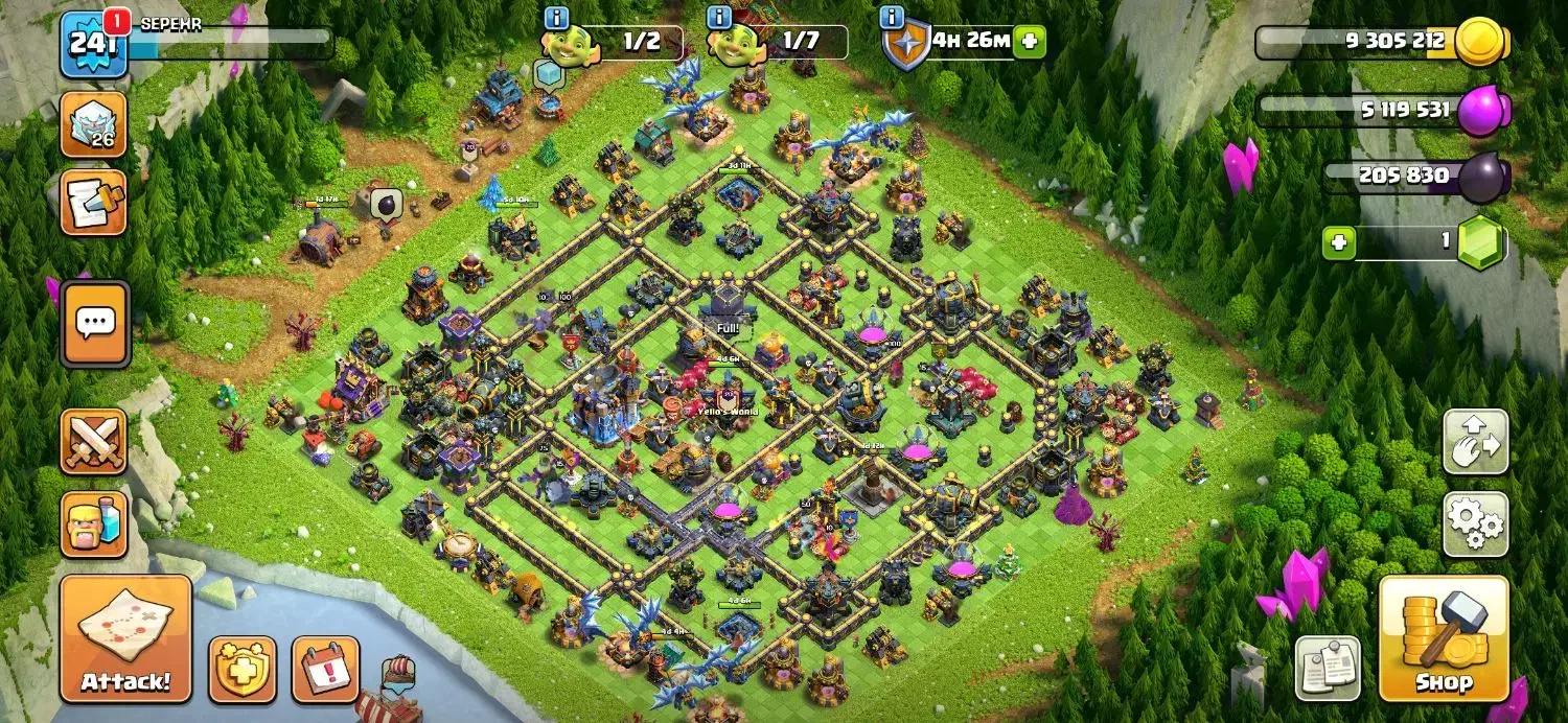 اکانت تان هال ۱۸ کلش آف کلنز +|کنسول، بازی ویدئویی و آنلاین|نوشهر, |دیوار