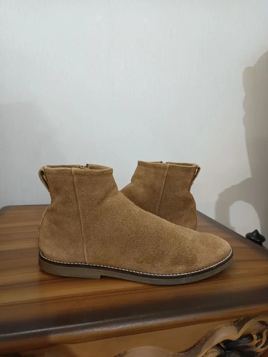 یک جفت بوت اورجینال مارک زارا ZARA سایز ۳۹|کیف، کفش، کمربند|رباط‌کریم, رباط‌کریم|دیوار