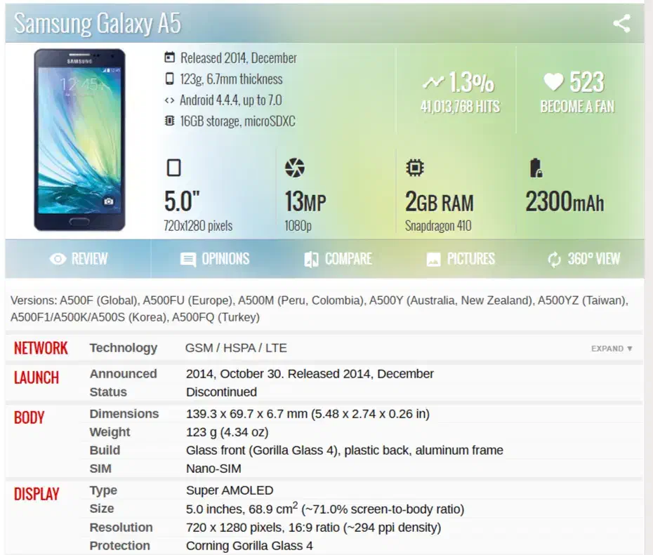 گوشی Samsung Galaxy A5|موبایل|رشت, کوی عرفان|دیوار