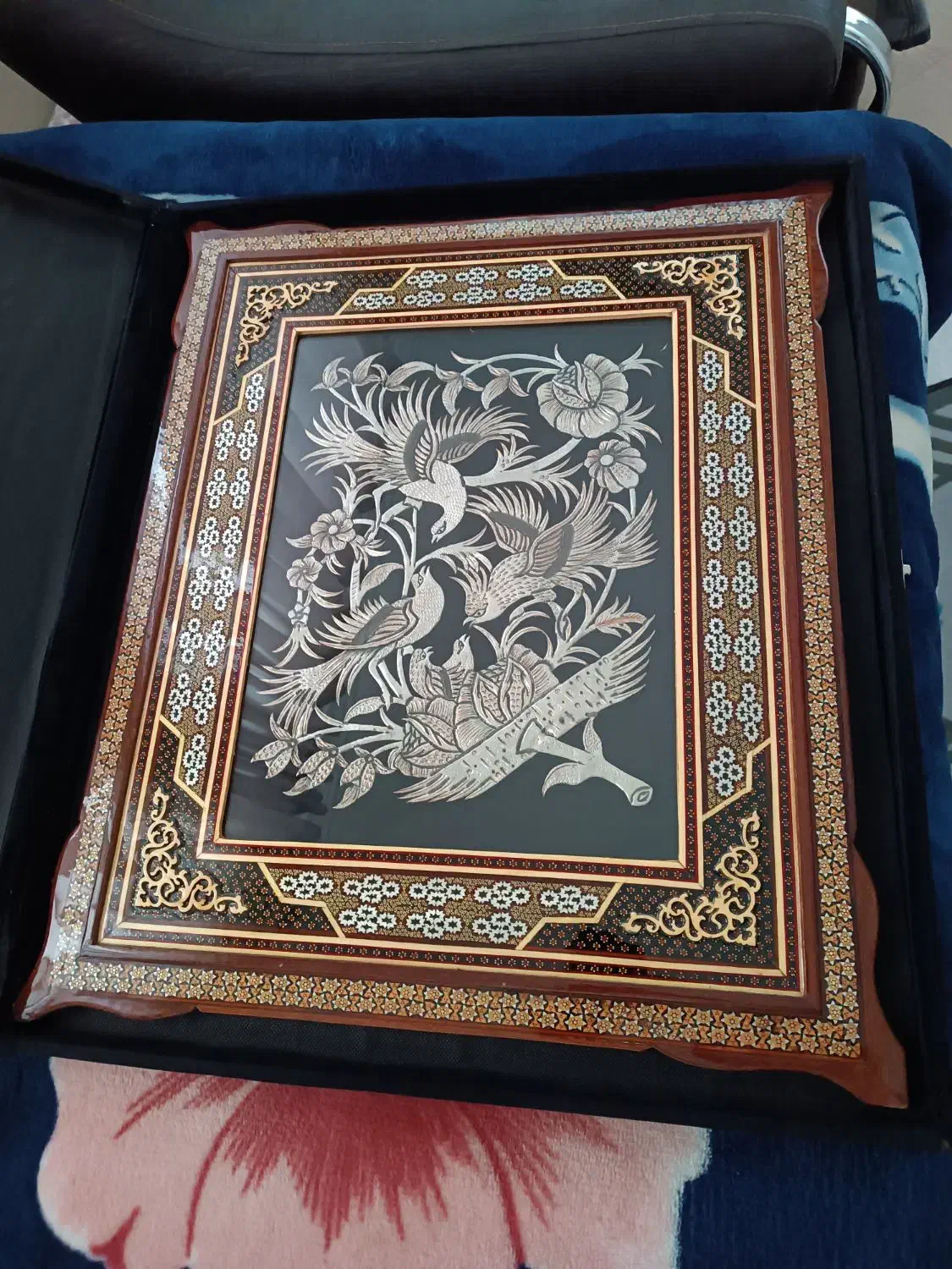 تابلو منبت کاری دست ساز اصفهان|صنایع دستی و سایر لوازم تزئینی|همدان, |دیوار