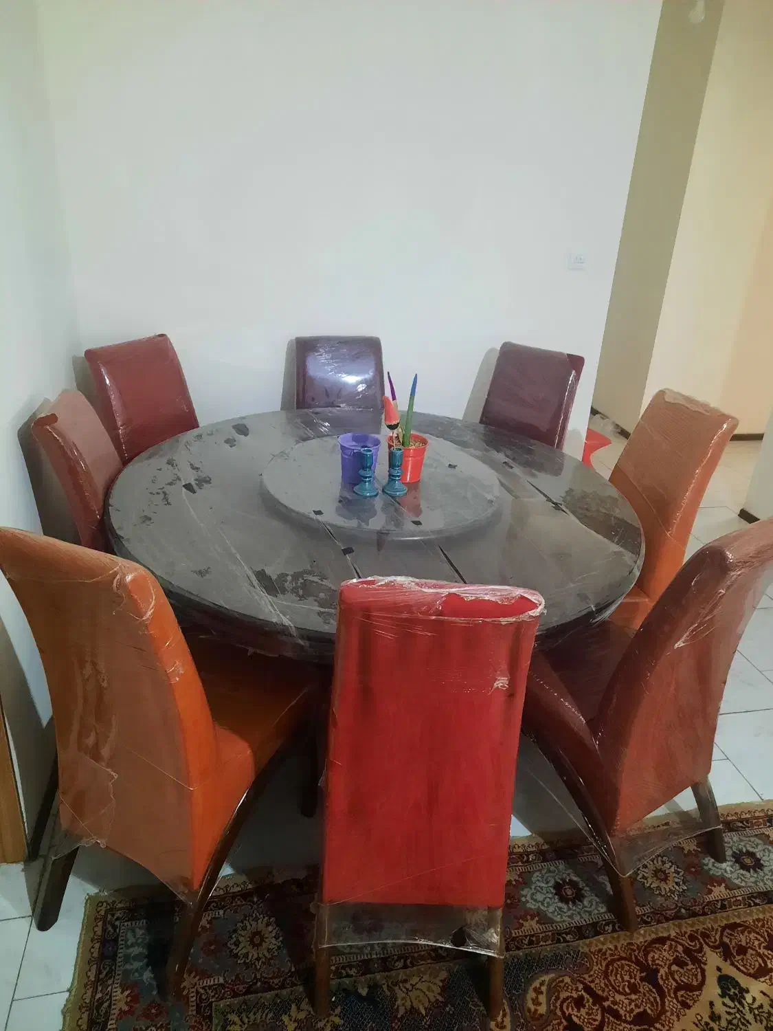 میز نهارخوری ۸نفره مدل گرد|میز و صندلی غذاخوری|پردیس, فاز ۳|دیوار