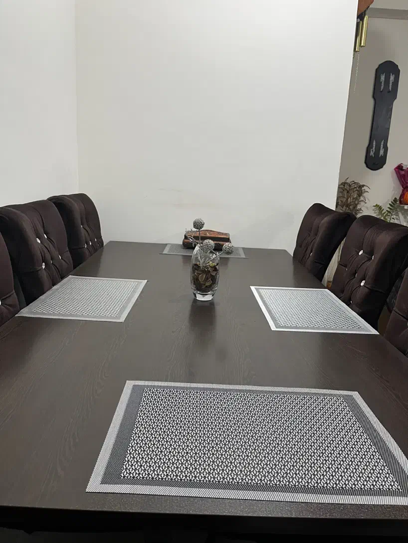 میز غذا خوری هشت نفره|میز و صندلی غذاخوری|بندرلنگه, |دیوار