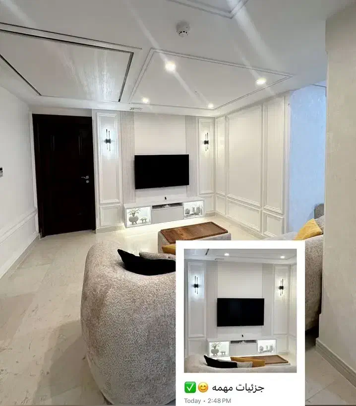 دکور قاب بندی ازمرکزقرنیزتی وی وال ترمووال کناف|مصالح و تجهیزات ساختمان|رشت, رشتیان|دیوار