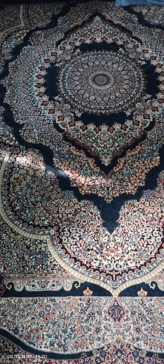 فرش ماشینی 1200 شانه درحد نو|فرش|قرچک, مهدیه|دیوار