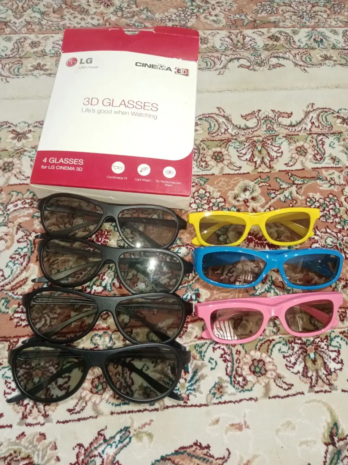 عینک سه بعدی تلویزیون ال جی|تلویزیون و پروژکتور|سبزوار, سجاد|دیوار