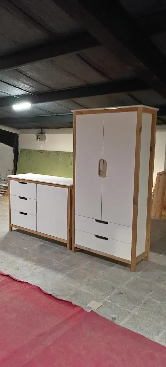 سرویس کامل تمام چوب منتسوری|تخت و سرویس خواب|پردیس, شهرک صنعتی خرمدشت فاز ۷|دیوار