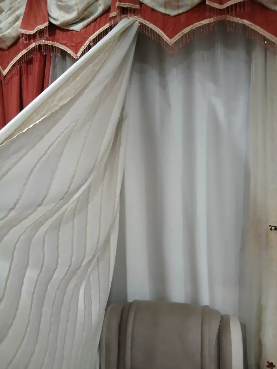 پرده پذیرایی در حد نو|پرده، رانر، رومیزی|باوی, |دیوار