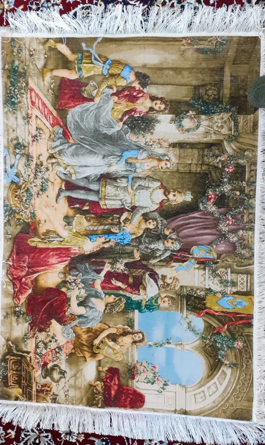 فرش دستبافت طرح عروسی سزار|فرش|اسلام‌‌آباد غرب, |دیوار