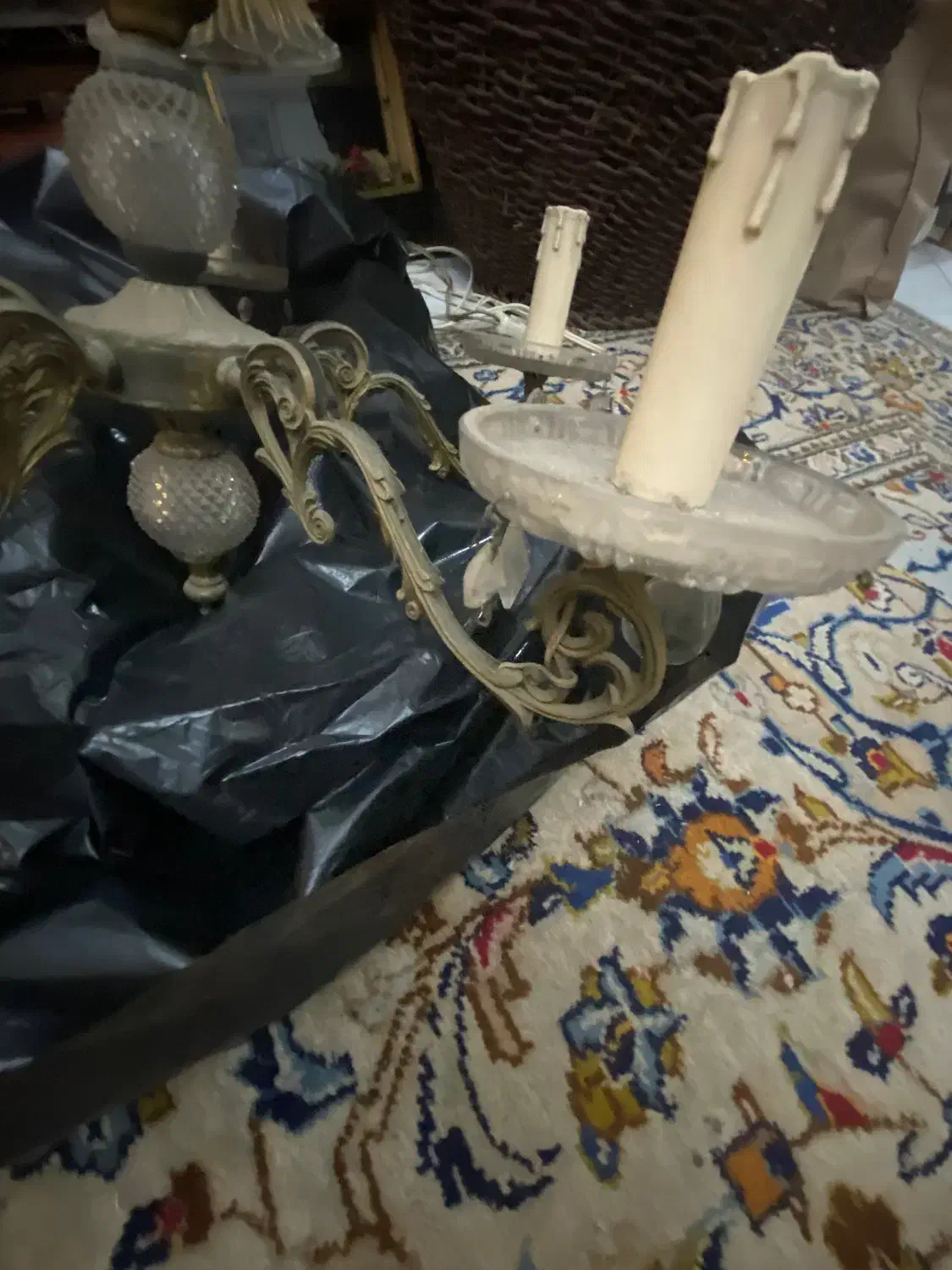 لوستر ایتالیا قدیمی|لوستر و چراغ آویز|تهران, ایوانک|دیوار